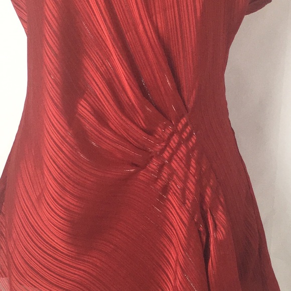 Dress barn polyester short flutter sleeve blouse size XL - Picture 2 of 4